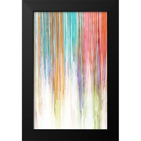 Rainbow Falls I Black Modern Wood Framed Art Print by King