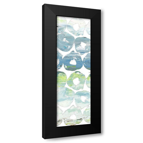 Round Brush I Black Modern Wood Framed Art Print with Double Matting by Nola
