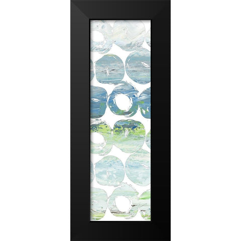 Round Brush II Black Modern Wood Framed Art Print by Nola