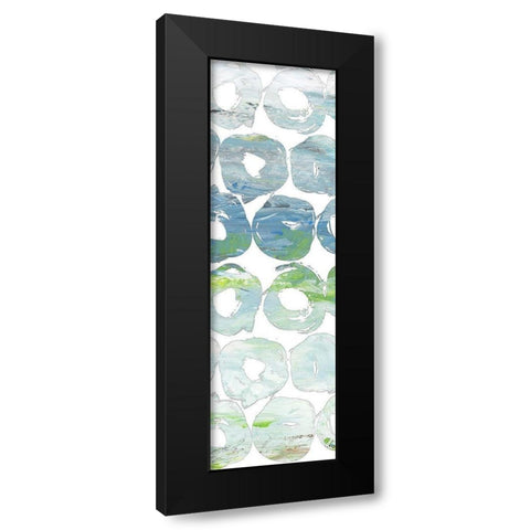 Round Brush III Black Modern Wood Framed Art Print with Double Matting by Nola