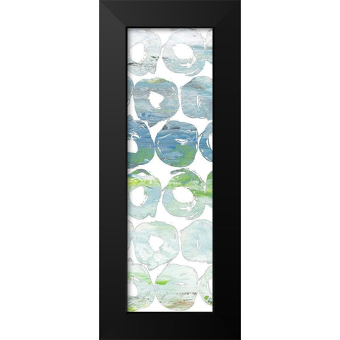 Round Brush III Black Modern Wood Framed Art Print by Nola