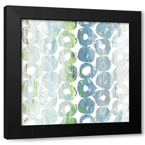 Round Brush IV Black Modern Wood Framed Art Print with Double Matting by Nola