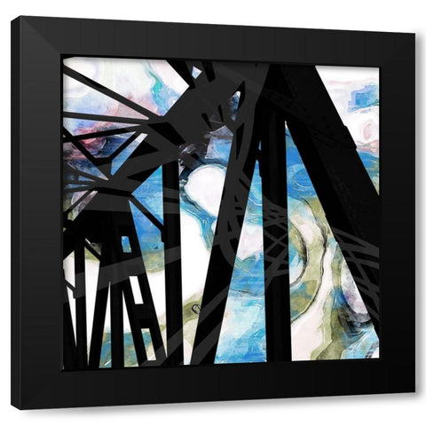 Tunnel Vision II Black Modern Wood Framed Art Print with Double Matting by Nola