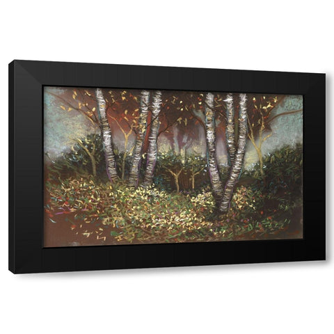 Birch I Black Modern Wood Framed Art Print by Ricci