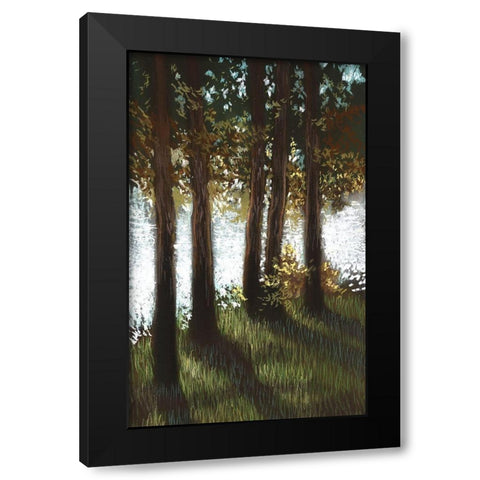 Daybreak I Black Modern Wood Framed Art Print with Double Matting by Ricci