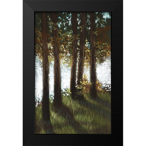 Daybreak I Black Modern Wood Framed Art Print by Ricci