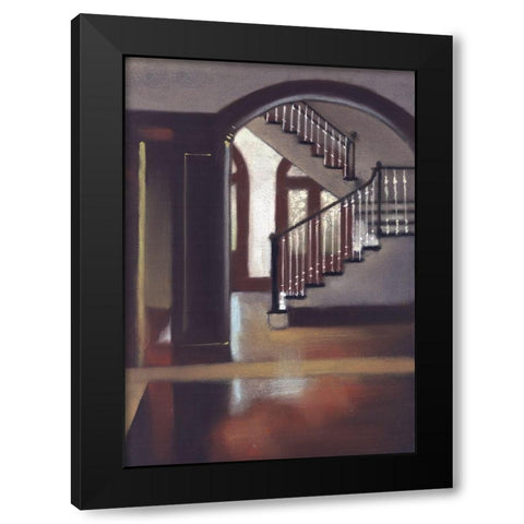 Going Up Black Modern Wood Framed Art Print with Double Matting by Ricci