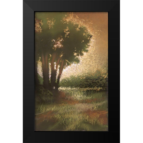 October Sun I Black Modern Wood Framed Art Print by Ricci