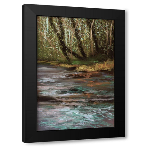 Spring Break I Black Modern Wood Framed Art Print with Double Matting by Ricci