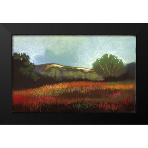 Summer Valley I Black Modern Wood Framed Art Print by Ricci