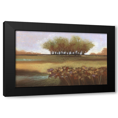 Tomorrow II Black Modern Wood Framed Art Print with Double Matting by Ricci