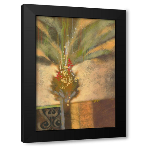 Artist Palm I Black Modern Wood Framed Art Print with Double Matting by Scott