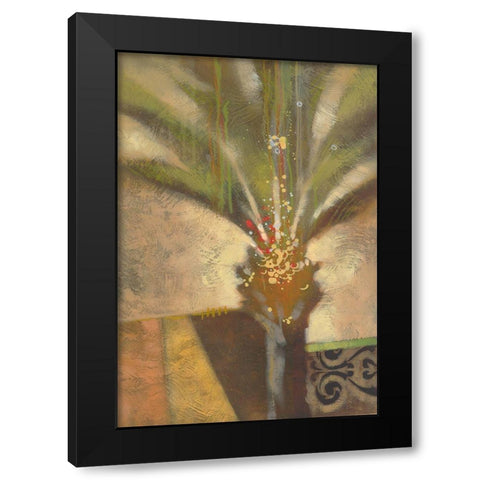 Artist Palm II Black Modern Wood Framed Art Print with Double Matting by Scott