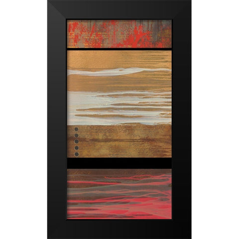 Wood Hues I Black Modern Wood Framed Art Print by Scott