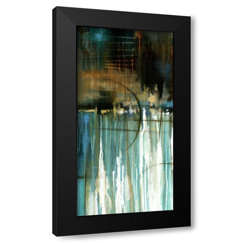 Lake Reflection I Black Modern Wood Framed Art Print with Double Matting by Scott