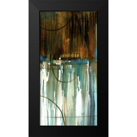 Lake Reflection II Black Modern Wood Framed Art Print by Scott