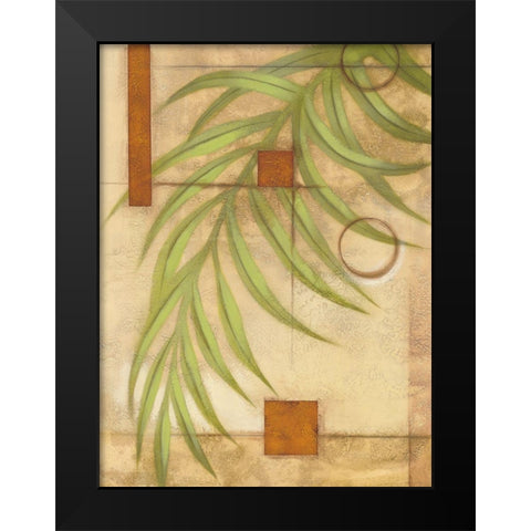 Leaf Graphic I Black Modern Wood Framed Art Print by Scott