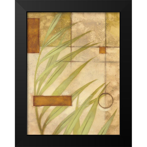 Leaf Graphic II Black Modern Wood Framed Art Print by Scott
