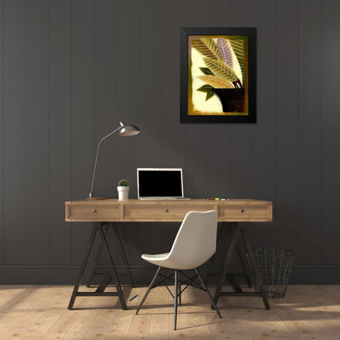 Polka Dot I Black Modern Wood Framed Art Print by Scott