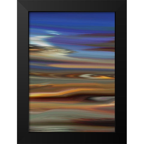 Skid I Black Modern Wood Framed Art Print by Tripp
