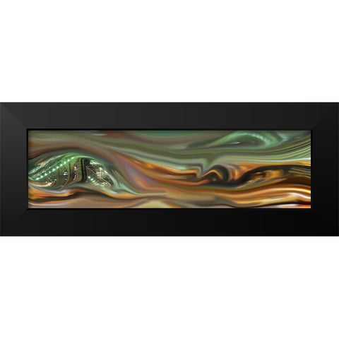Urban Abstract II Black Modern Wood Framed Art Print by Tripp