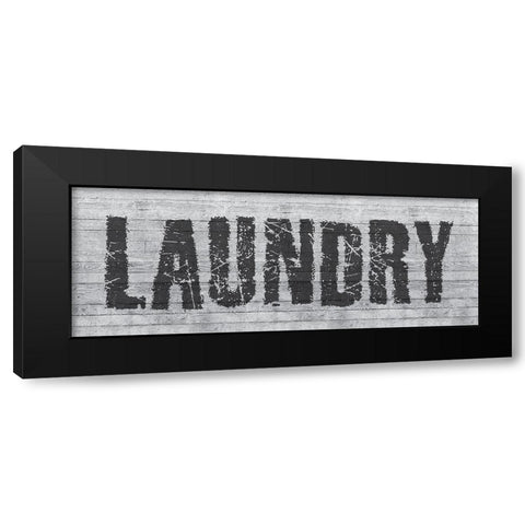 Laundry Black Modern Wood Framed Art Print by Phillip, Jamie