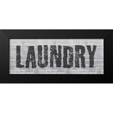 Laundry Black Modern Wood Framed Art Print by Phillip, Jamie