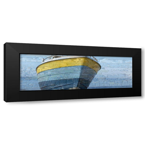 Miami Boat Black Modern Wood Framed Art Print by Phillip, Jamie