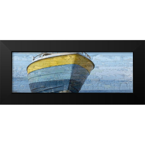 Miami Boat Black Modern Wood Framed Art Print by Phillip, Jamie