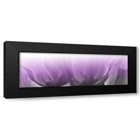 Transparant Lips Black Modern Wood Framed Art Print by Phillip, Jamie