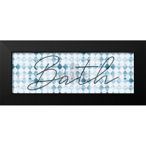 Bath Black Modern Wood Framed Art Print by Phillip, Jamie