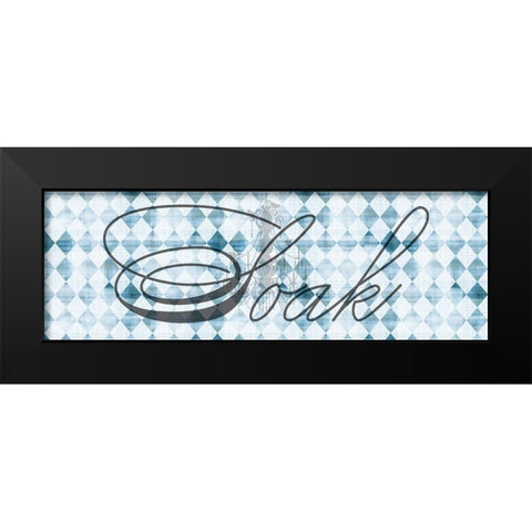 Soak Black Modern Wood Framed Art Print by Phillip, Jamie