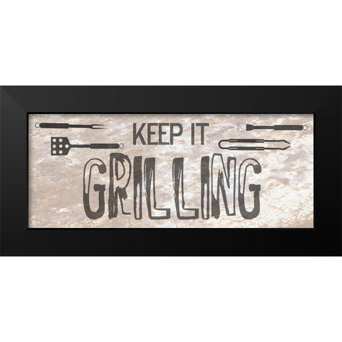 Grill Black Modern Wood Framed Art Print by Phillip, Jamie