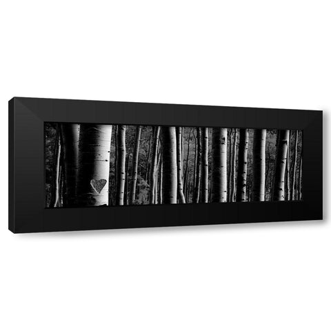 Love Tree 1 Black Modern Wood Framed Art Print by Phillip, Jamie