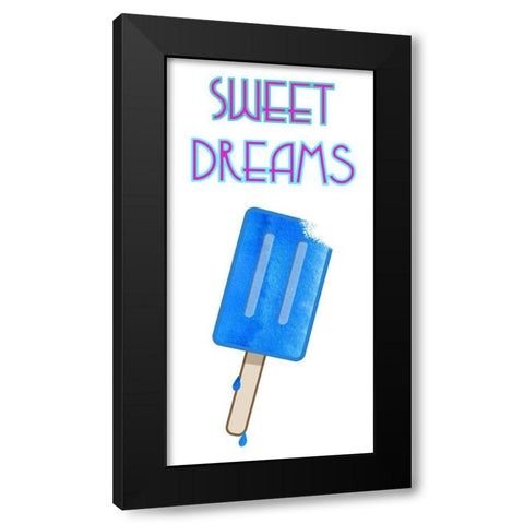 Ice Pop Black Modern Wood Framed Art Print by Phillip, Jamie