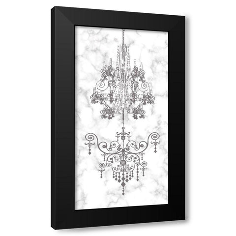 Marcle Chendelier 1 Black Modern Wood Framed Art Print by Phillip, Jamie