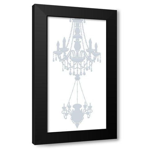 Chendelier Pair 3 Black Modern Wood Framed Art Print by Phillip, Jamie