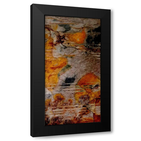 Mantle Abstract Black Modern Wood Framed Art Print by Phillip, Jamie