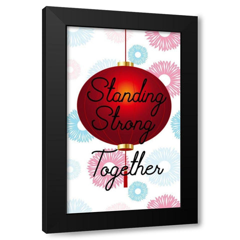 Love For Asians Black Modern Wood Framed Art Print by Phillip, Jamie
