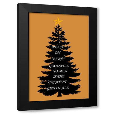 Greatest Gift Black Modern Wood Framed Art Print by Phillip, Jamie
