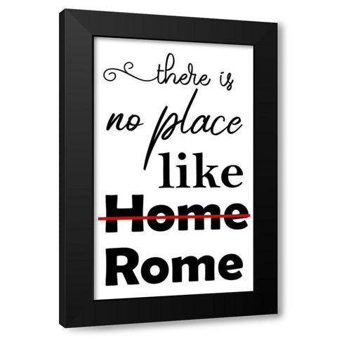 Rome Black Modern Wood Framed Art Print with Double Matting by Phillip, Jamie