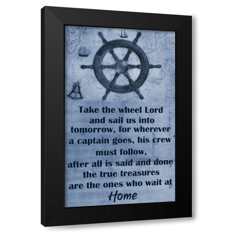 Sailors Black Modern Wood Framed Art Print with Double Matting by Phillip, Jamie