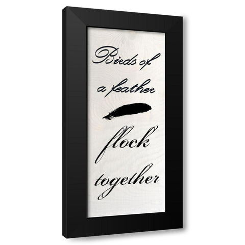 Birds Of A Feather Black Modern Wood Framed Art Print with Double Matting by Phillip, Jamie