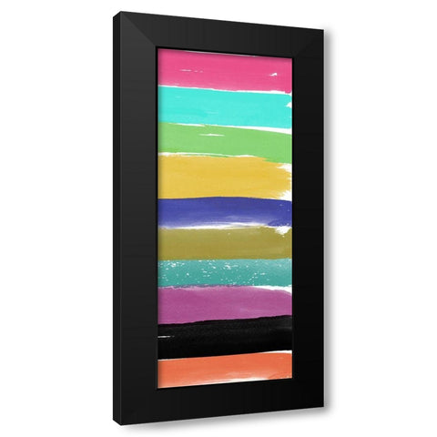 Abstract Wall 3 Black Modern Wood Framed Art Print by Phillip, Jamie