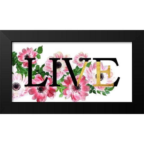 Long Live Black Modern Wood Framed Art Print by Phillip, Jamie