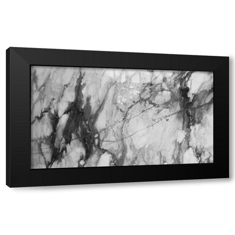 Black Lightning Black Modern Wood Framed Art Print with Double Matting by Phillip, Jamie