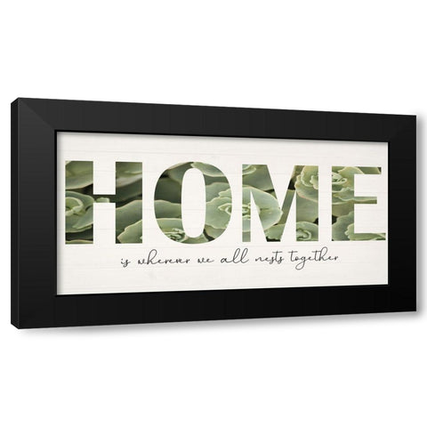Home Farm Black Modern Wood Framed Art Print by Phillip, Jamie