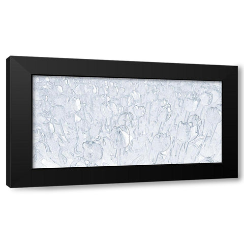 Twilight Tulip Black Modern Wood Framed Art Print by Phillip, Jamie
