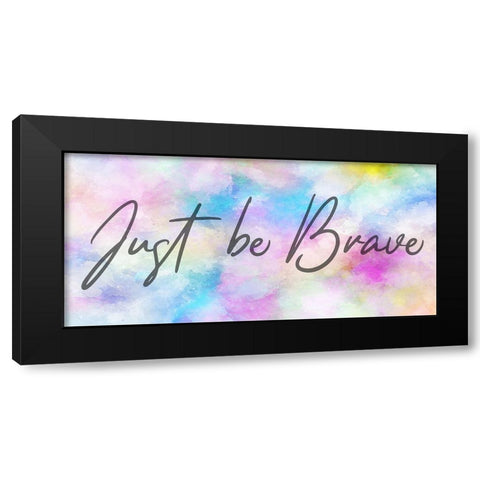 Brave Black Modern Wood Framed Art Print with Double Matting by Phillip, Jamie