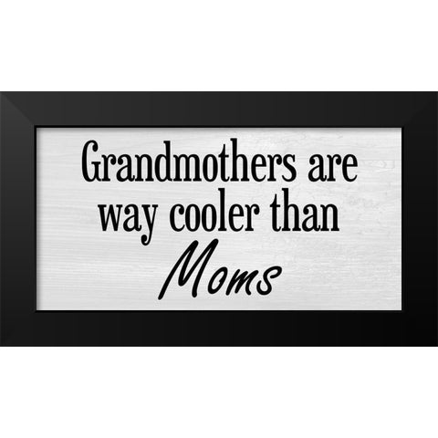 Grandmother 2 Black Modern Wood Framed Art Print by Phillip, Jamie